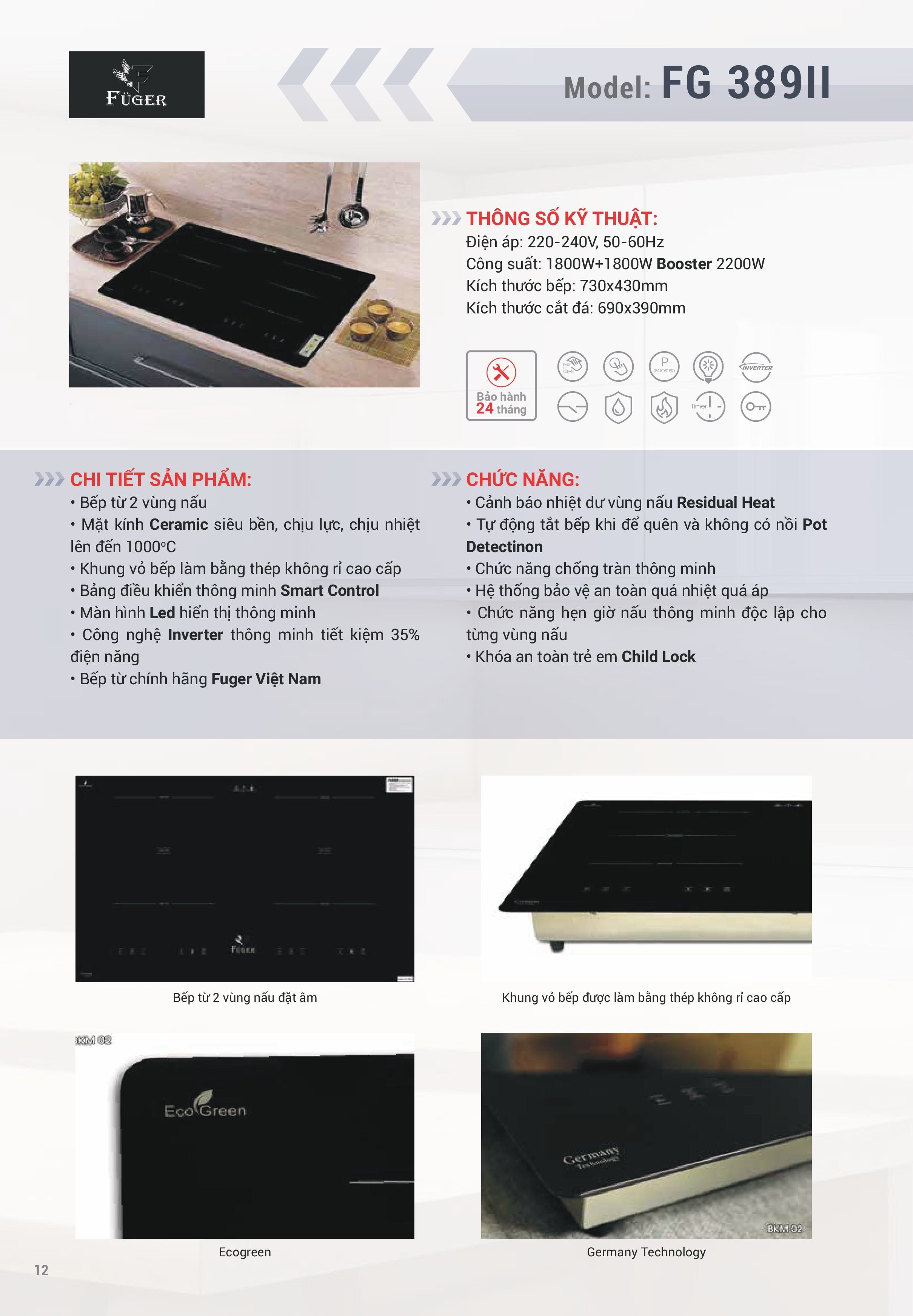 Bếp Từ Đôi Fuger