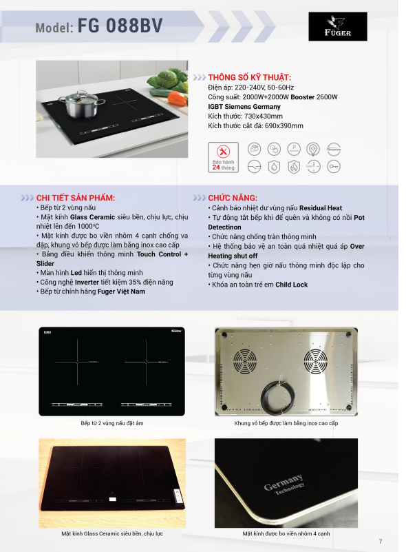 Bếp Từ Đôi Fuger